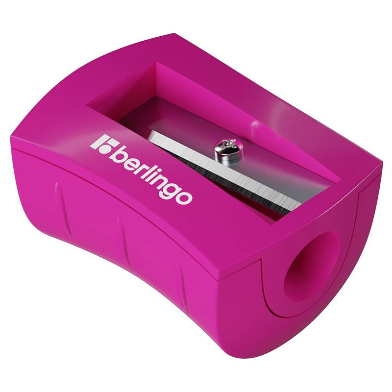 Точилка пластиковая Berlingo "City Style" 1 отверстие, ассорти 