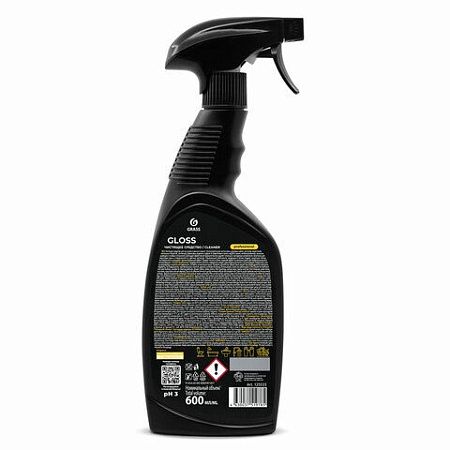 Средство для чистки сантехники кислотное 600 мл, GRASS GLOSS PROFESSIONAL, триггер, 125533 