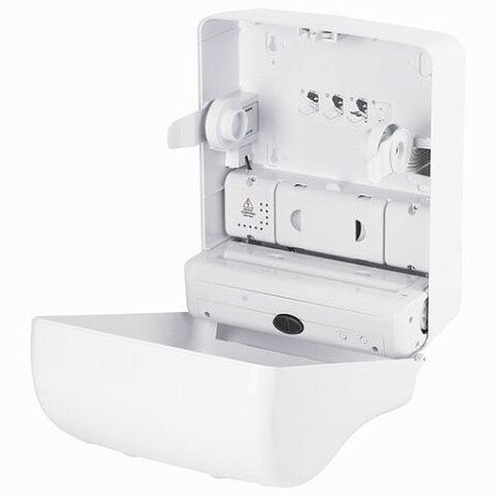 Диспенсер для полотенец в рулонах LAIMA PROFESSIONAL ORIGINAL (Система H1), СЕНСОРНЫЙ, белый, ABS-пластик, 605765 