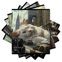 Тетрадь А5, 48 л., ERICH KRAUSE, скоба, клетка, глянцевая ламинация, "Big City Cats" (микс в спайке), 63317 Тетрадь А5, 48 л., ERICH KRAUSE, скоба, клетка, глянцевая ламинация, "Big City Cats" (микс в спайке), 63317
