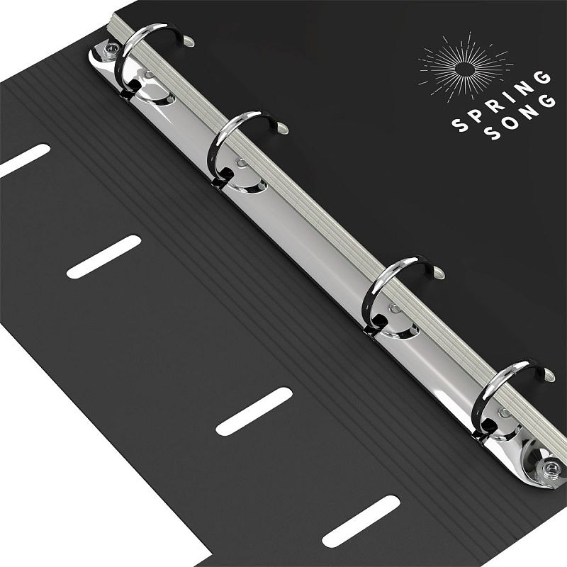 Тетрадь на кольцах А5, 80л. ЛАЙТ, кожзам, Greenwich Line "Spring song", тон. блок