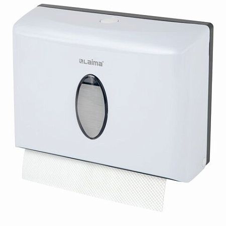 Диспенсер для полотенец бытовой LAIMA HOME (Система H2), Z-сложения, белый, ABS, 609108, M-5823B-W 