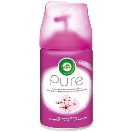 Сменный баллон для освежителя воздуха Airwick Freshmatic "Розовая магнолия и цветущая вишня", 250мл 