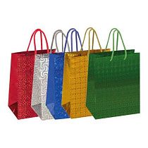 Пакет подарочный 23x18x10см (M) НАБОР 10шт, голография, ассорти 4 цвета, ЗОЛОТАЯ СКАЗ, 609733 Пакет подарочный 23x18x10см (M) НАБОР 10шт, голография, ассорти 4 цвета, ЗОЛОТАЯ СКАЗ, 609733