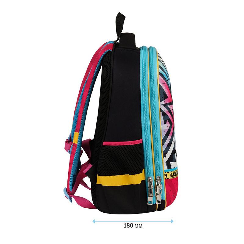 Ранец ArtSpace School Friend "Spy Cat" 39*30*18см, 2 отделения, 2 кармана, анатомическая спинка 