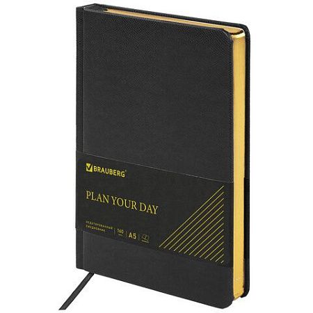 Ручка перьевая PARKER "Jotter Core Stainless Steel GT", ежедневник А5 черный, пакет, 880902 