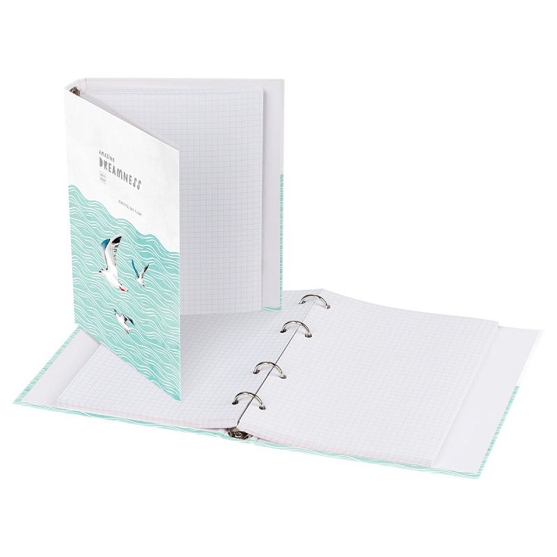 Тетрадь на кольцах А5, 120л., BG "Красивый полет", глянцевый ламинация