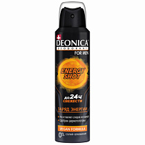 Дезодорант аэрозольный мужской 150 мл, DEONICA FOR MEN "ENERGУ SHOT", 4650056492647S 