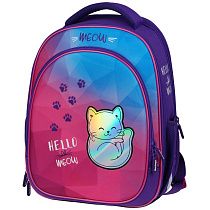 Ранец Berlingo Expert Light облегченный "Hello meow" 38*28*15см, 3 отделения, 2 кармана, анатомическая спинка
