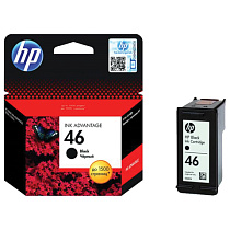 Картридж струйный HP (CZ637AE) DeskJet Ink Advantage 2020hc/2520hc, №46, черный, оригинальный, ресурс 1500 стр.