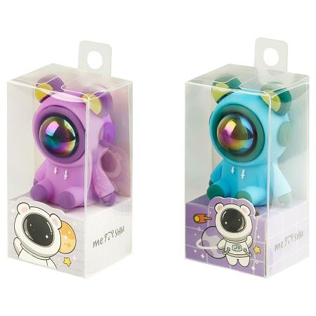 Точилка пластиковая MESHU "Cute Bear", 1 отверстие, ассорти 