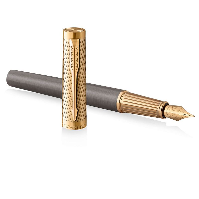 Ручка перьевая Parker "Ingenuity ARROW GT" черная 1,0мм, подарочная упаковка 