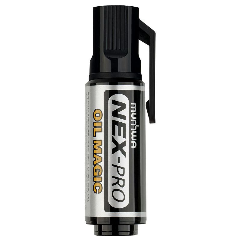 Маркер перманентный промышленный MunHwa «Nex-Pro Oil Magic» черный, скошенный, 7мм 