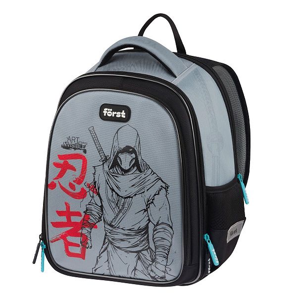 Рюкзак Först F-Cloud "Invisible Ninja" 37*28,5*16,5см, 3 отделения, 3 кармана, анатомическая спинка