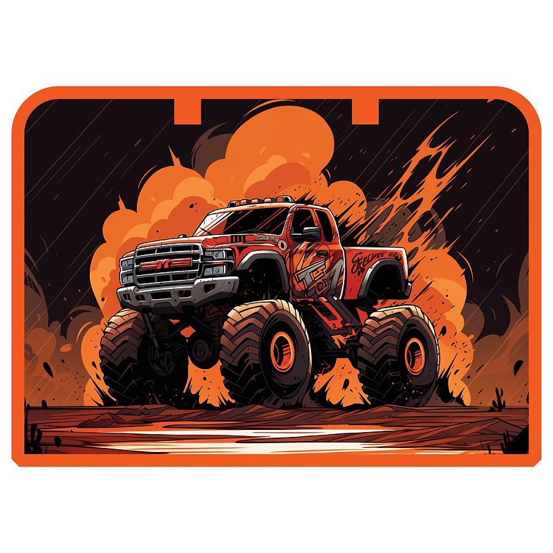 Папка с ручками А4 ArtSpace "Pickup truck", пластик, на молнии, 45мм