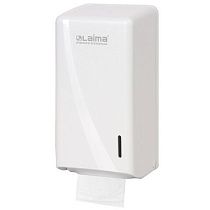 Диспенсер для туалетной бумаги листовой LAIMA PROFESSIONAL ORIGINAL (Система T3), белый, ABS-пластик, 605770 Диспенсер для туалетной бумаги листовой LAIMA PROFESSIONAL ORIGINAL (Система T3), белый, ABS-пластик, 605770