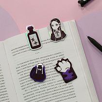 Закладки магнитные для книг, 4шт., MESHU "Catsday", матовая ламинация, фольга