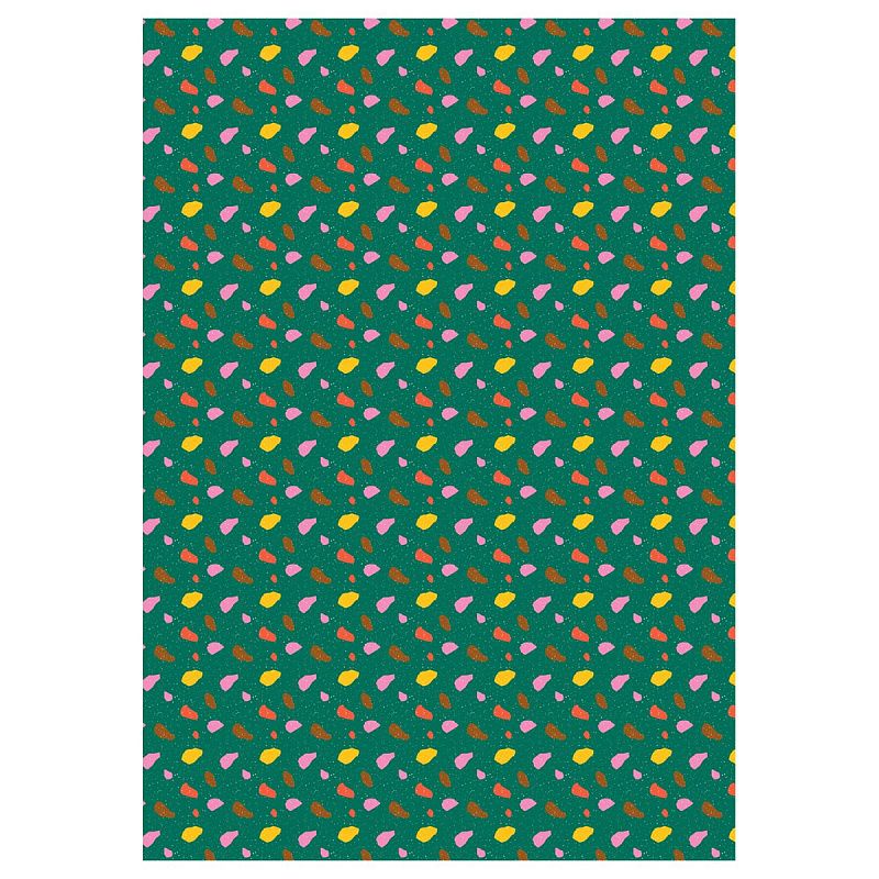 Упаковочная бумага глянц. 70*100см, MESHU "Terrazzo", 80 г/м2, ассорти, 5 дизайнов
