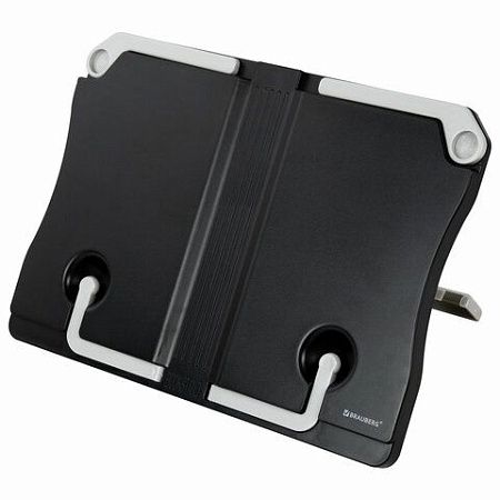 Подставка для книг и учебников BRAUBERG Black, регулируемый угол наклона, прочный ABS-пластик, 238062 