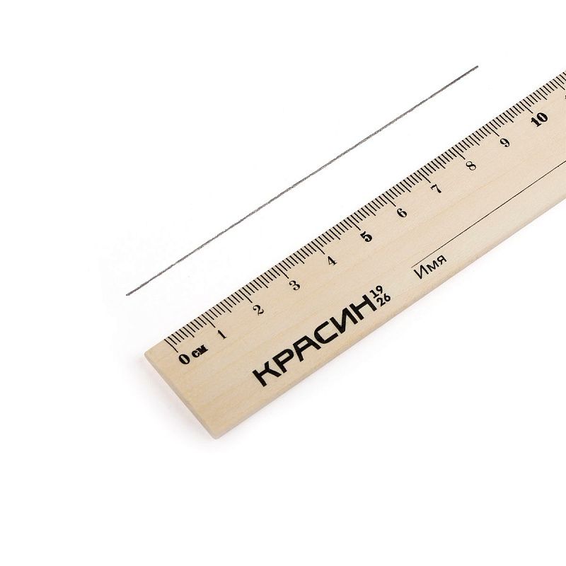 Линейка 15см Красин "Стандарт", дерево 