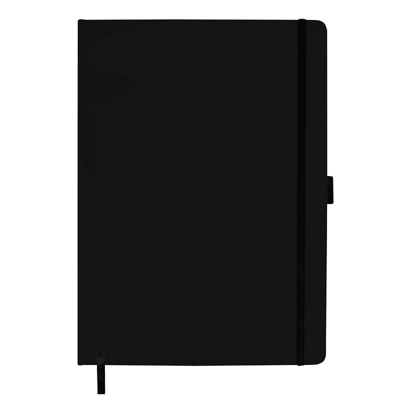 Скетчбук 100л., А4 Гамма "Студия", черный, твердая обложка, на резинке, слоновая кость, 110г/м2