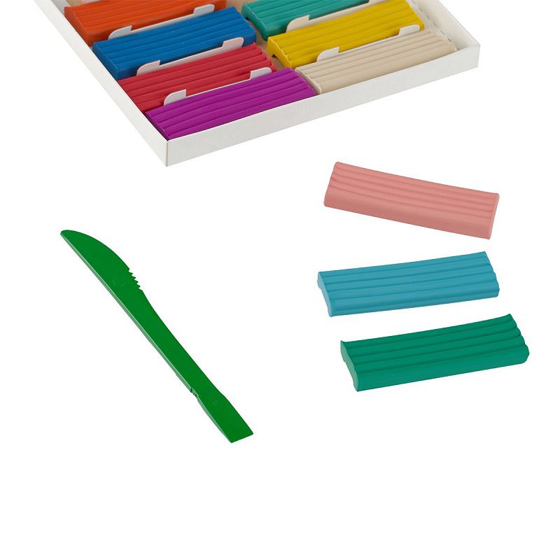 Пластилин Мульти-Пульти "Чебурашка", 12 цветов, 144г, со стеком, картон