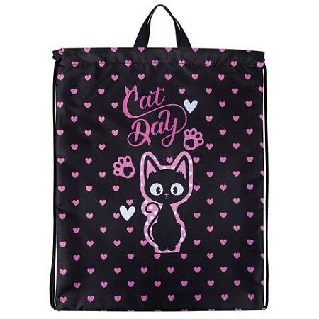 Мешок для обуви BRAUBERG KIDS, с петлей, 42х34 см, "Amazed cat", 271629 