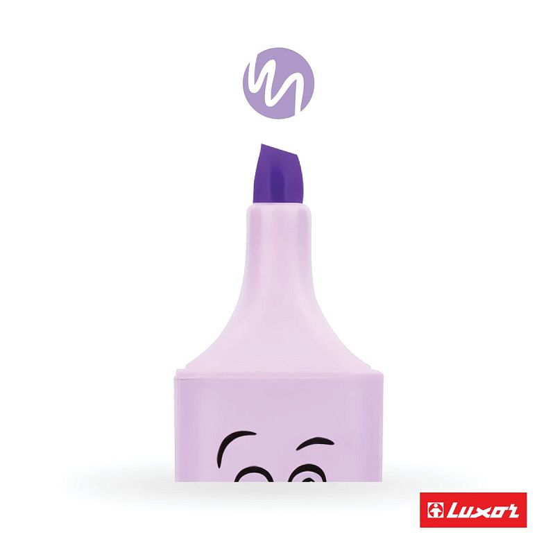 Текстовыделители Luxor "Eyeliter Pastel" пастельный фиолетовый, 1-4,5мм 