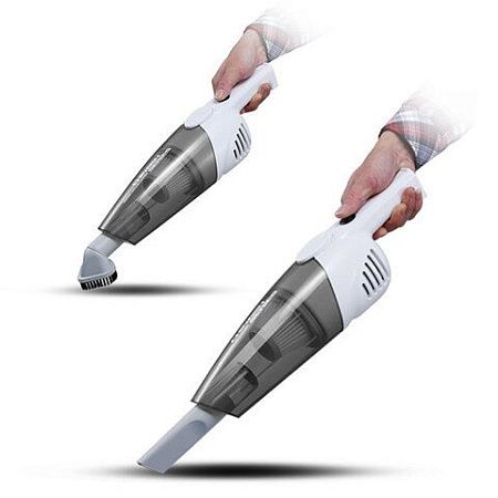 Пылесос вертикальный DEERMA DX118C, 2 в 1, потребляемая мощность 600 Вт, контейнер 1,2 л, белый
