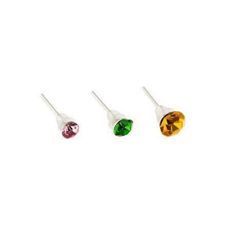 Серьги MESHU "Rhinestones", бижутерия, 12 пар, европодвес