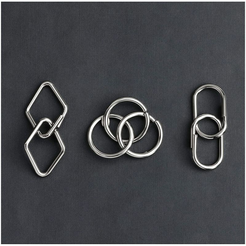 Головоломка металлическая малая ТРИ СОВЫ, ассорти, 1 уровень сложности 