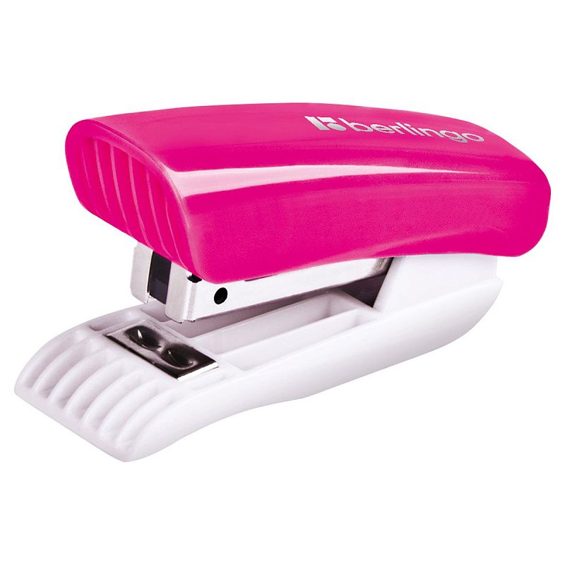 Мини-степлер №24/6, 26/6 Berlingo "Blitz" до 15л., пластиковый корпус, ассорти