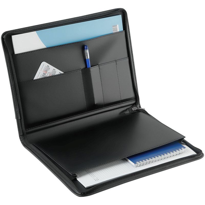 Папка деловая OfficeSpace "Leo" имп. кожзам, на молнии 