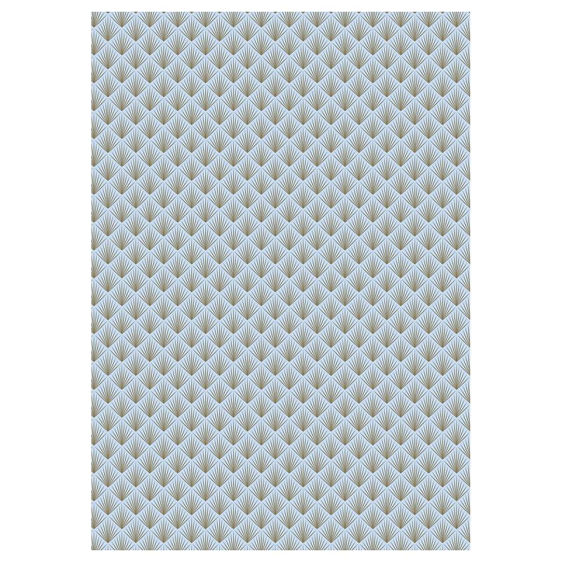 Упаковочная бумага глянц. 70*100см, MESHU "Strict lines", 80 г/м2, ассорти, 5 дизайнов