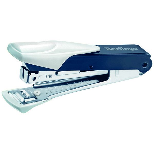 УЦЕНКА - Степлер №10 Berlingo "Power TX" до 20л., металлический корпус, белый (осн 326128)
