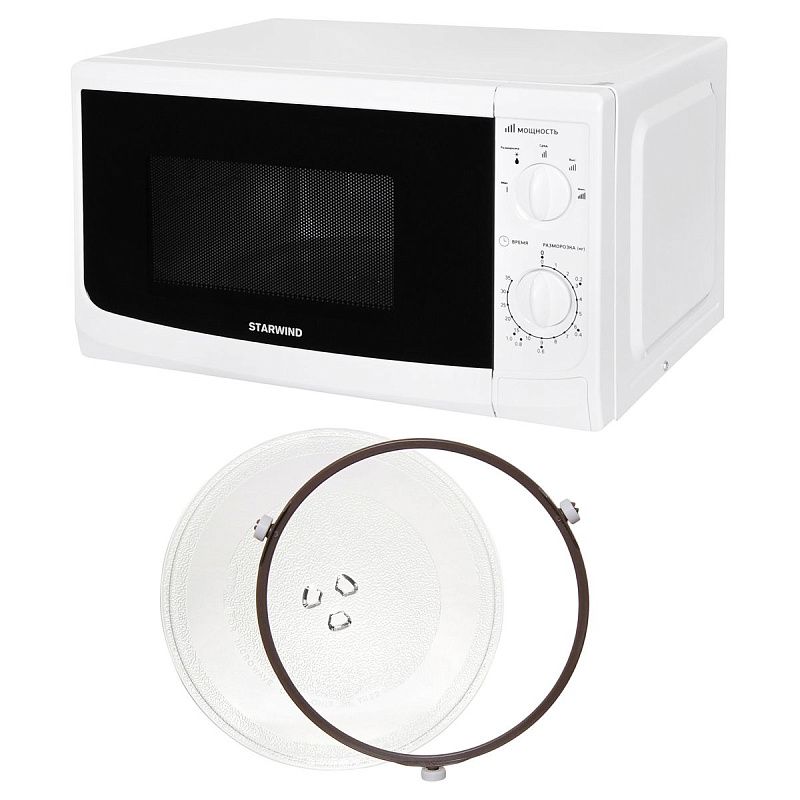 Микроволновая печь Starwind SWM5620, 20л, 700Вт, механическое управление, белая