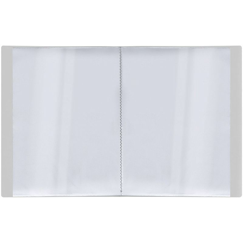 Папка с 40 вкладышами СТАММ "Кристалл" А4, 21мм, 700мкм, пластик, бесцветная 