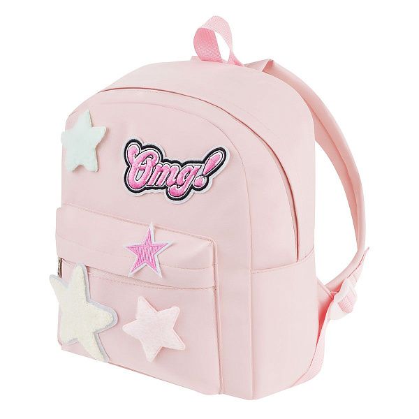Рюкзак детский Först "Little Star" 32*25*11см, 1 отделение, 4 кармана, мягкая спинка, розовый