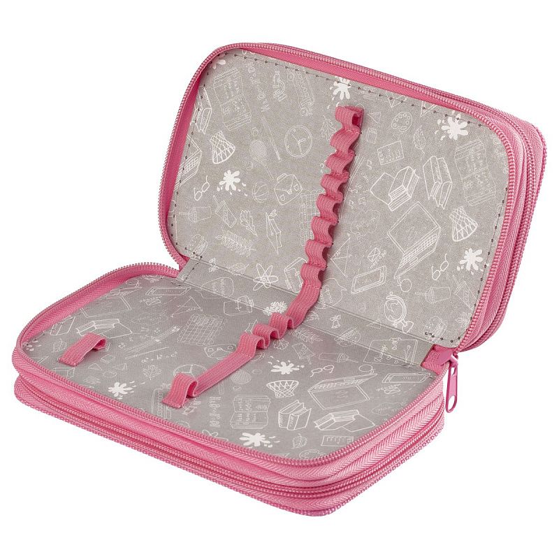 Пенал 3 отделения, 190*110 ArtSpace "Smile", ткань 