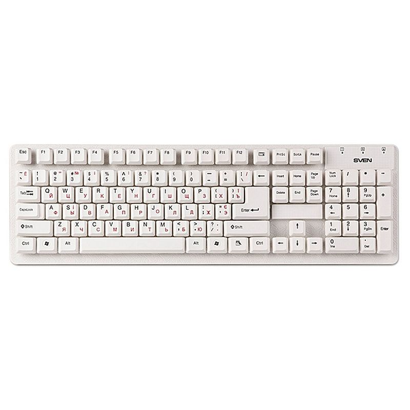Клавиатура Sven Standard 301, USB, белый