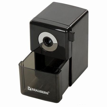 Точилка механическая BRAUBERG "BLACK JACK", крепление к столу, металлический механизм, цвет чёрный, 222516 