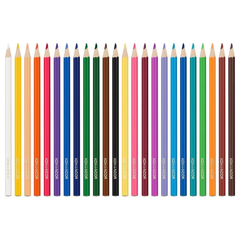 Карандаши цветные Koh-I-Noor "RED LION", 24цв, картон.упак. с подвесом