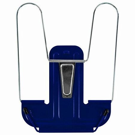 Подставка для книг и учебников BRAUBERG LINE+, металлическая, синяя, европодвес, 238071 