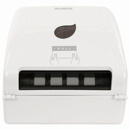 Диспенсер для полотенец в рулонах LAIMA PROFESSIONAL ECO (Система H1), механический, белый, ABS-пластик, 606550 