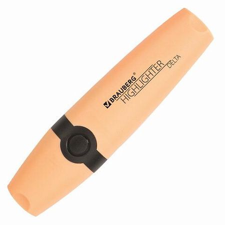 Текстовыделитель BRAUBERG "DELTA PASTEL", ПЕРСИКОВЫЙ, линия 1-5 мм, 151734 