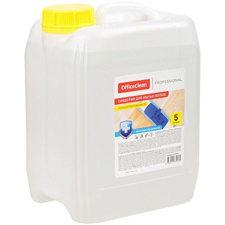 Средство для мытья полов OfficeClean Proffesional "Антибактериальное", концентрат, 5л 