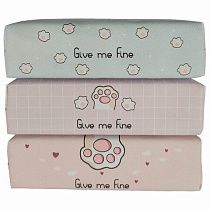 Пенал мягкий ПИФАГОР, 1 отделение, ПВХ, ассорти Pawesome, 20х6х4 см, 273822