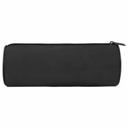 Пенал-тубус BRAUBERG, с эффектом Soft Touch, мягкий, Pure black, 272302 