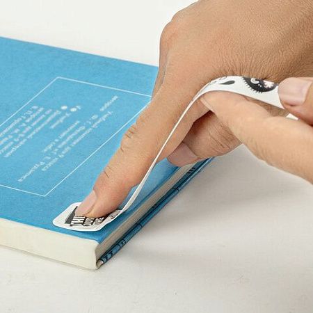 Закладки для книг с принтом САМОКЛЕЯЩИЕСЯ, КОМПЛЕКТ 6 шт., Чудики/белый, ДПС, 2921-100.Р4/6 