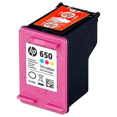 Картридж струйный HP (CZ102AE) Deskjet Ink Advantage 2515/2516 №650, цветной, оригинальный 